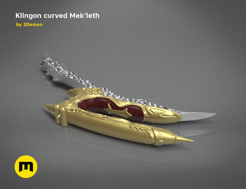 Klingon curved Mek'leth - Star Trek