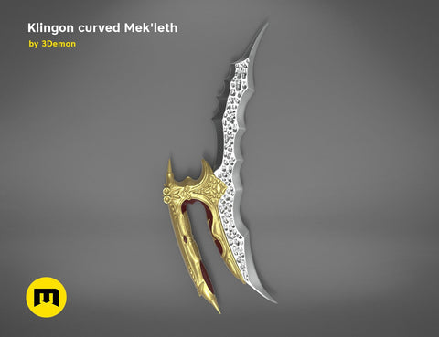 Klingon curved Mek'leth - Star Trek
