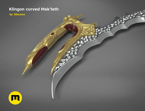 Klingon curved Mek'leth - Star Trek