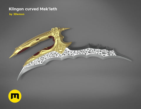 Klingon curved Mek'leth - Star Trek
