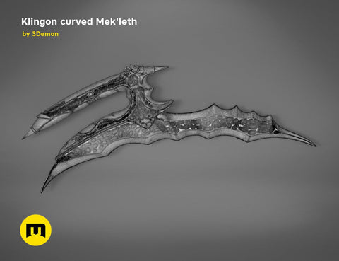 Klingon curved Mek'leth - Star Trek
