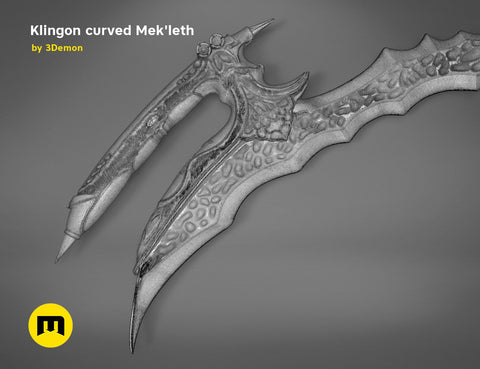 Klingon curved Mek'leth - Star Trek