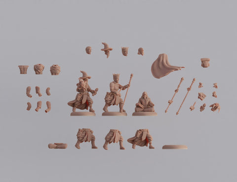 Modular magnetic DnD figure – Mage