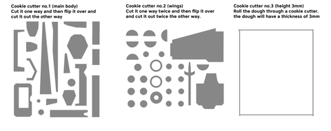 X-wing Cookie Cutters