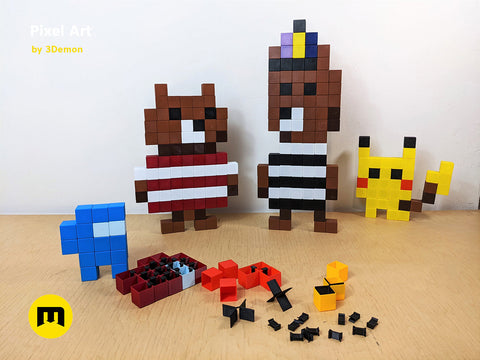 Pixel Art Building Blocks
