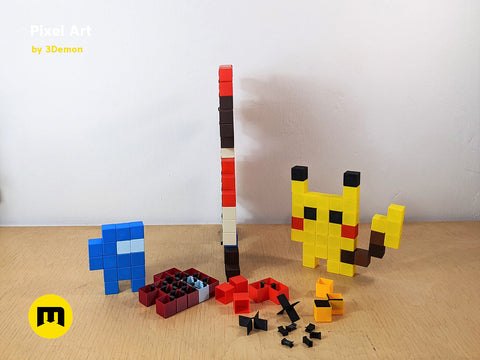 Pixel Art Building Blocks