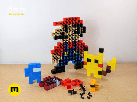 Pixel Art Building Blocks