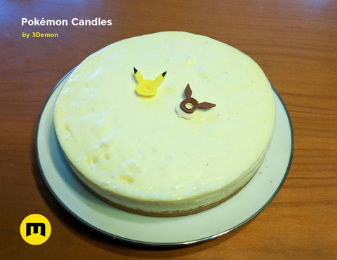 Pokemon - Eeveelutions and Pikachu birthday candles