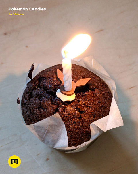 Pokemon - Eeveelutions and Pikachu birthday candles
