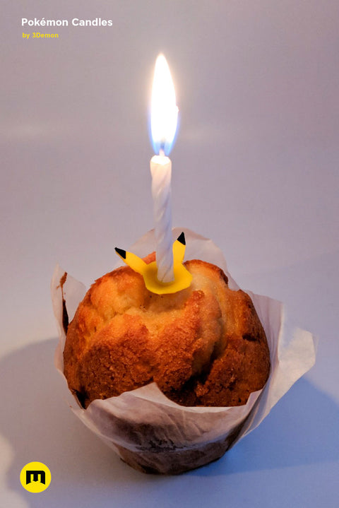 Pokemon - Eeveelutions and Pikachu birthday candles