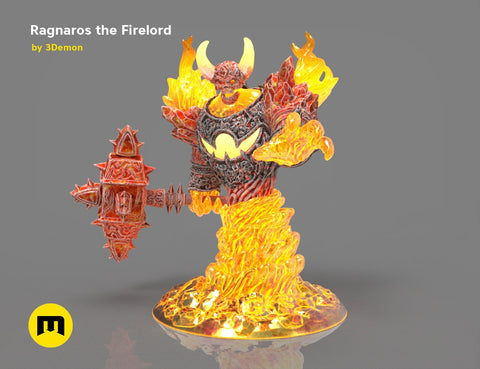 Firelord Figure and Lamp - Ragnaros