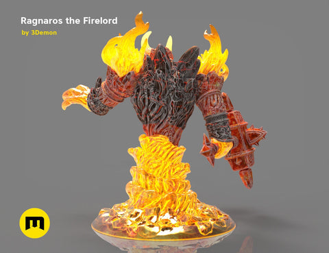 Firelord Figure and Lamp - Ragnaros