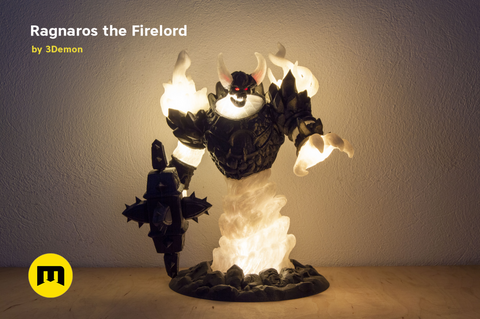 Firelord Figure and Lamp - Ragnaros