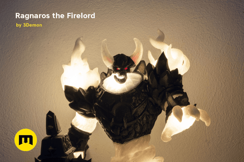Firelord Figure and Lamp - Ragnaros