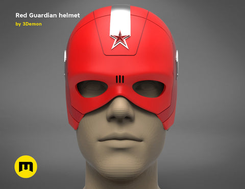 Red Guardian helmet