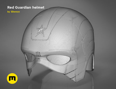 Red Guardian helmet