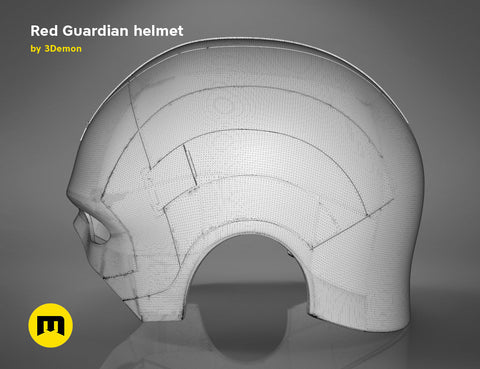 Red Guardian helmet