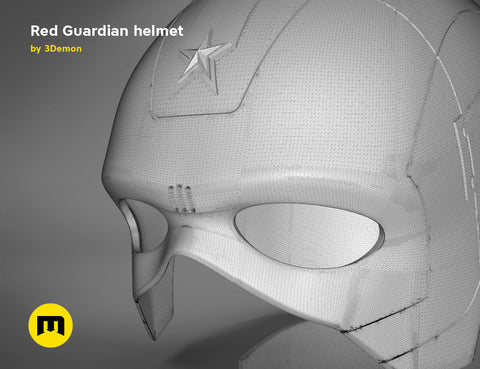 Red Guardian helmet