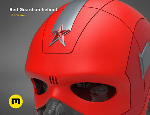 Red Guardian helmet