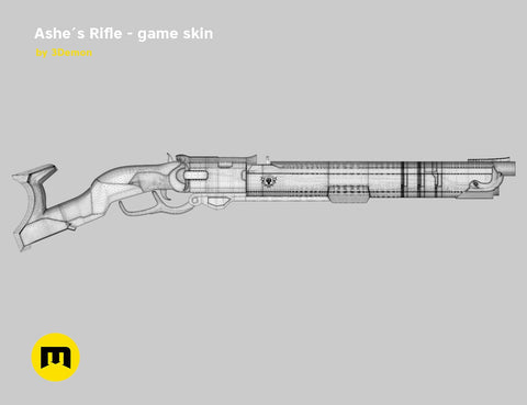 Ashe Rifle Overwatch - In-game version