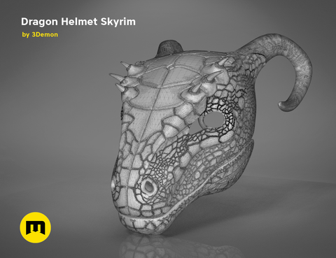 Dragon Helmet - Skyrim