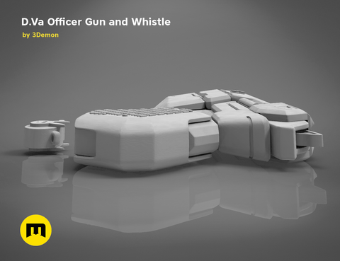 Officer D.Va gun and whistle from Overwatch