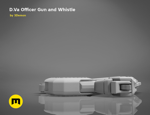 Officer D.Va gun and whistle from Overwatch