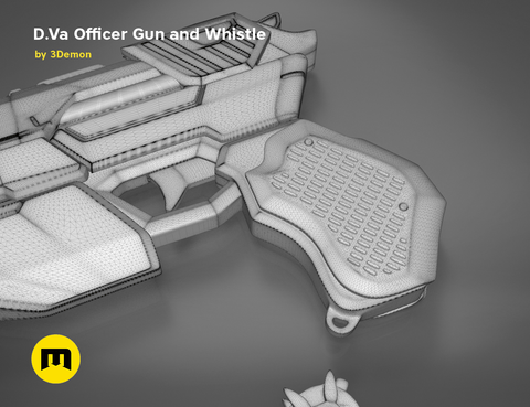 Officer D.Va gun and whistle from Overwatch