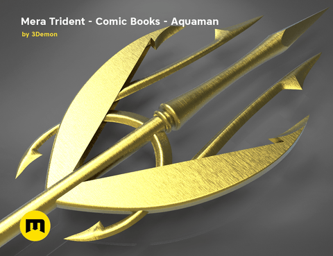 Mera's Trident from the Aquaman comic books