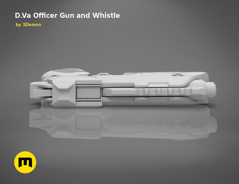 Officer D.Va gun and whistle from Overwatch
