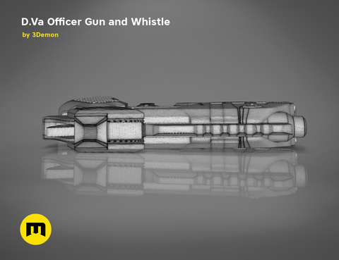 Officer D.Va gun and whistle from Overwatch