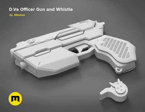 Officer D.Va gun and whistle from Overwatch
