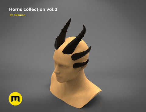 Six Bent Back Horns