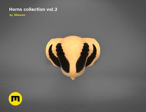 Six Bent Back Horns