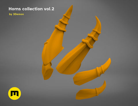 Six Bent Back Horns