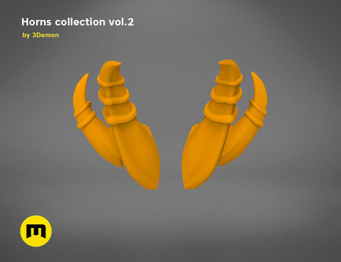 Six Bent Back Horns