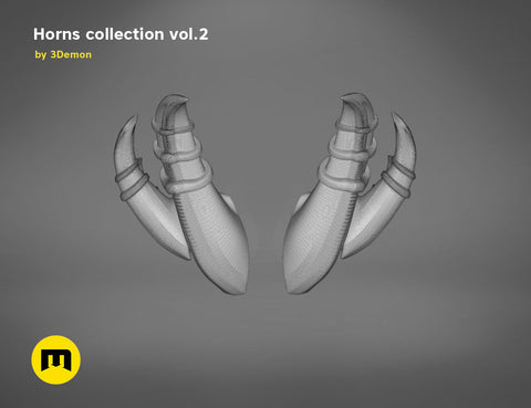 Six Bent Back Horns