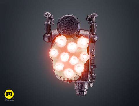 Servo Skull LED Candlelit Lantern