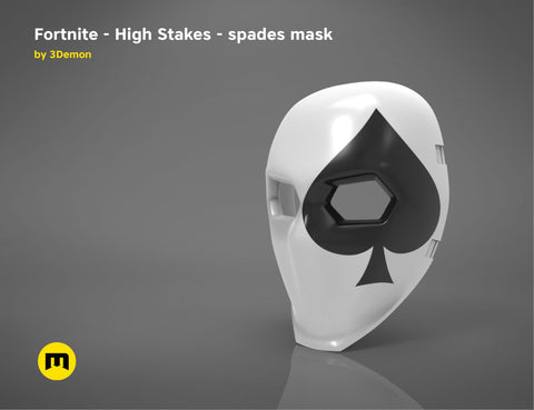 Fortnite - High Stakes - Wild Card masks bundle 3D print model