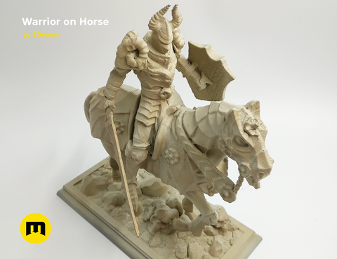 Warrior on Horse Statue