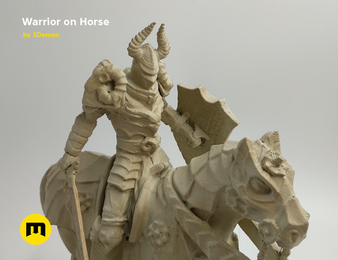 Warrior on Horse Statue