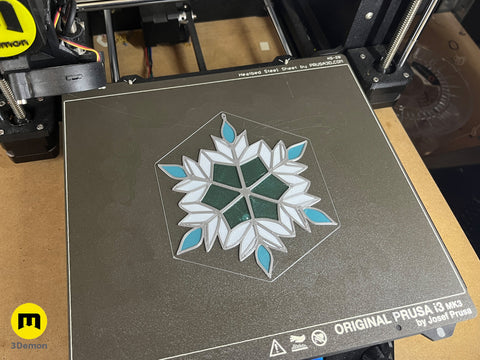 Stained Glass Snowflake Decorations