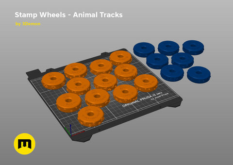 Stamp Wheels for Clay — Animal Tracks