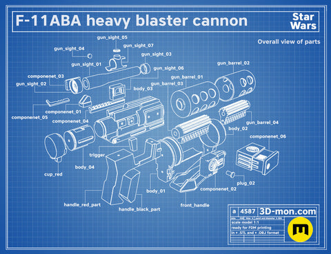 Sith Trooper F-11ABA Blaster Cannon