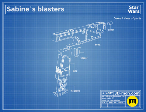Westar-35 Sabine Wren Blasters