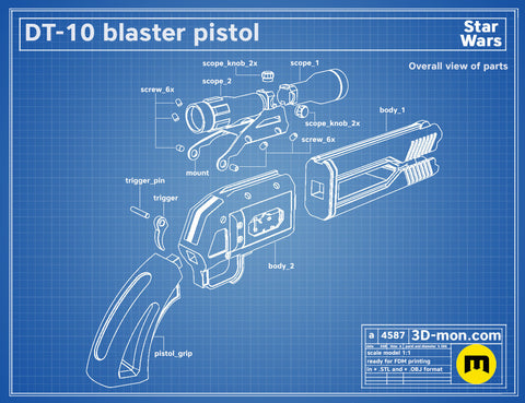 DT-10 Heavy Blaster Pistol