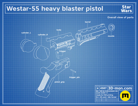 Westar-55 Heavy Blaster Pistol