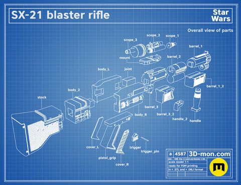 SX-21 Blaster Pistol