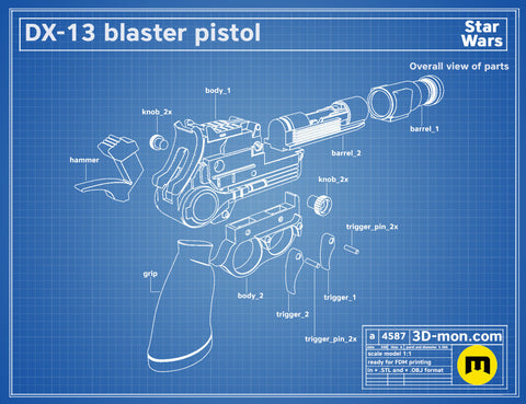 DX-13 Blaster Pistol