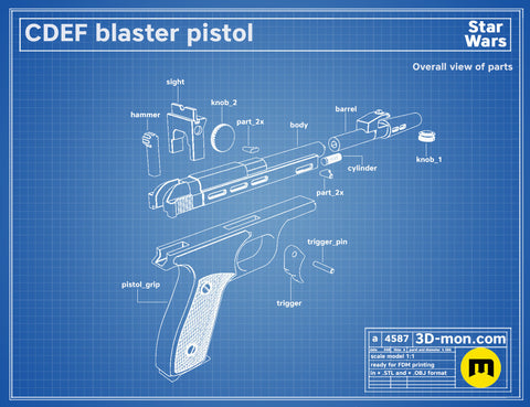CDEF Blaster Pistol
